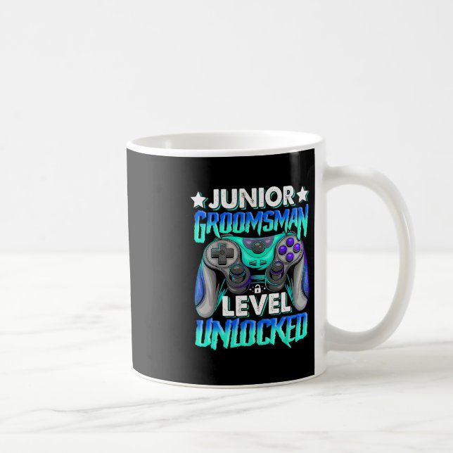 Mug Joueur Junior Garçon d'honneur Niveau Débloqué Jeu (Droite)
