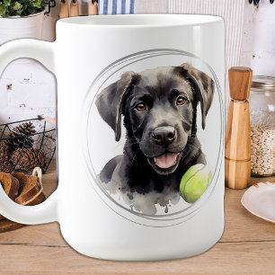 Mug Joueur Labrador Retriever Watercolor Chien chiot
