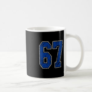 Mug Joueur Maillot Royal Bleu Et Blanc Numéro 67 Unifo