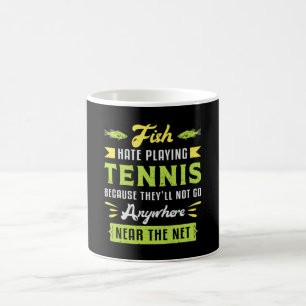 Mug Joueur Match de Tennis Racket Court Sports Drôle C