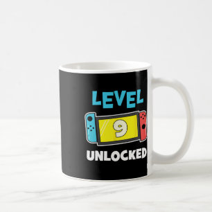 Mug Joueur Niveau 9 Débloqué Cadeau d'anniversaire 9 a