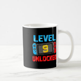Mug Joueur Niveau 9 Débloqué Gamer 9e Cadeau d'anniver