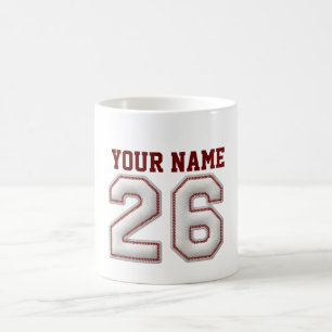 Mug Joueur numéro 26 - points frais de base-ball