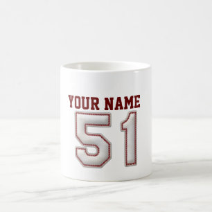 Mug Joueur numéro 51 - points frais de base-ball