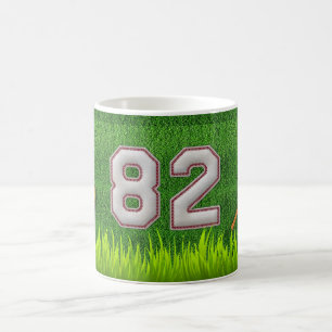 Mug Joueur numéro 82 - points frais de base-ball