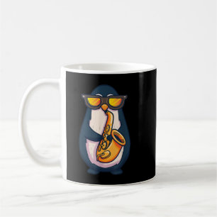 Mug Joueur saxophone Pingouin Musique Jazz Musique Ani