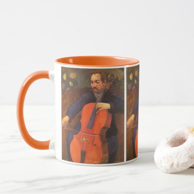Mug Joueur Schneklud Portrait par Paul Gauguin (Avec donut)