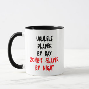 Mug Joueur Ukulele Zombie plaisanter