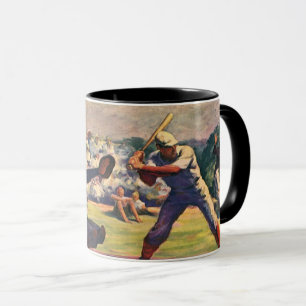Mug Joueurs de baseball vintage dans un match