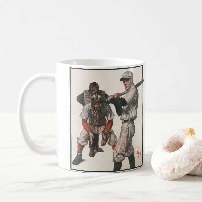 Mug Joueurs De Baseball vintages (Avec donut)