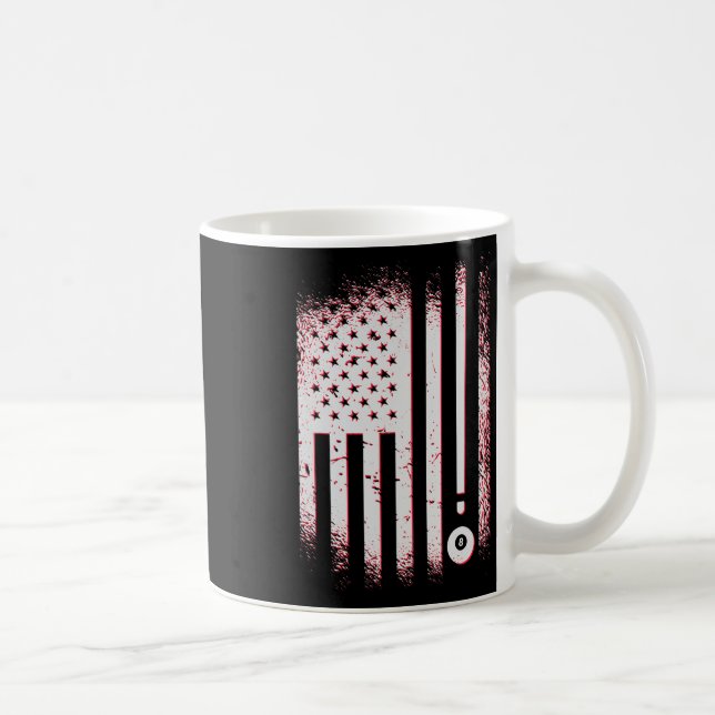 Mug Joueurs De Billard American Flag Usa Pool Et Billa (Droite)