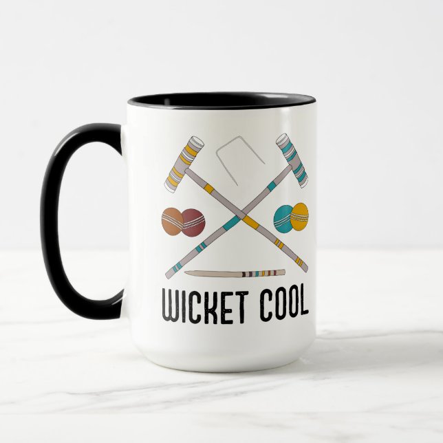 Mug Joueurs de Croquet Funny Cool Wicket (Gauche)