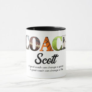 Mug Joueurs de noms d'entraîneurs personnalisés