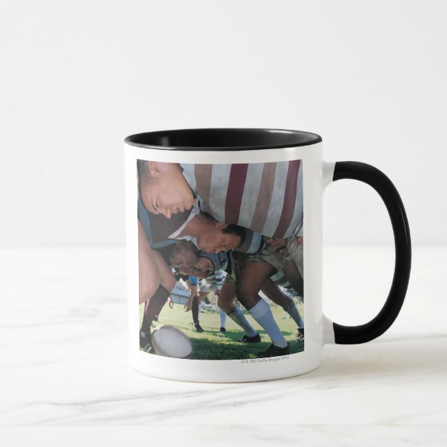 Mug Joueurs des syndicats de rugby dans une bousculade (Droite)