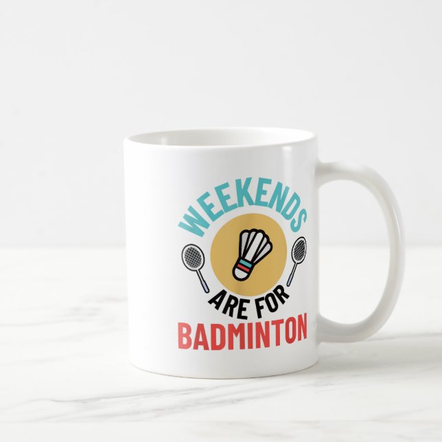 Mug Joueuse de badminton Badminton Hommes femmes Joueu (Droite)