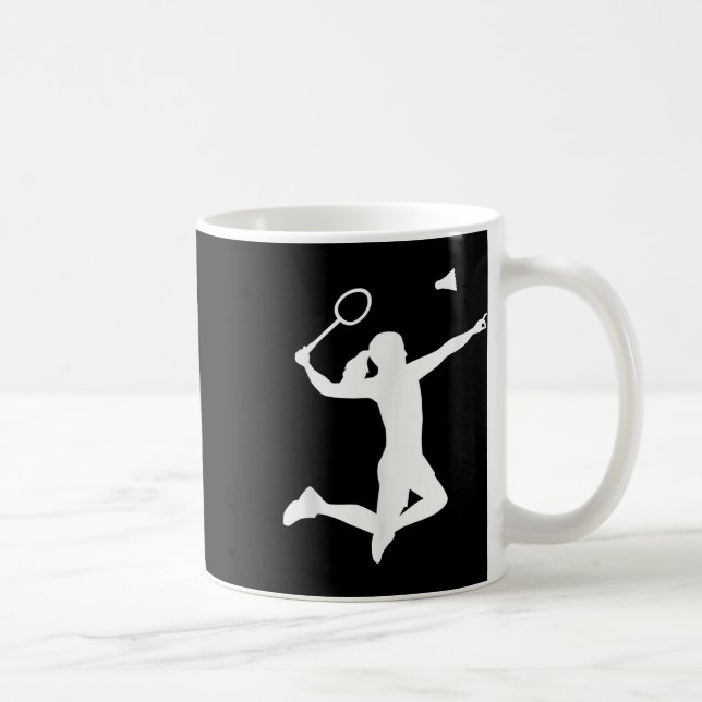Mug Joueuse de badminton féminine (Droite)