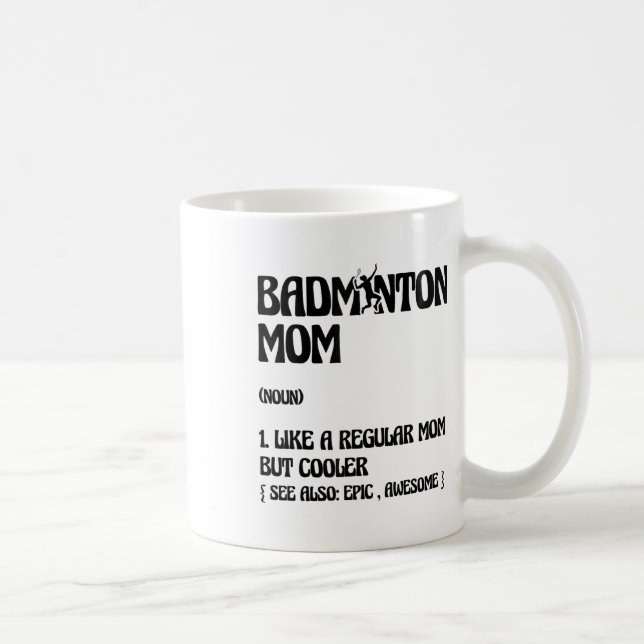 Mug Joueuse de badminton maman navette  (Droite)