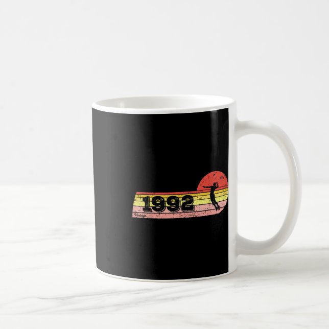 Mug Joueuse de badminton Née en 1992 Anniversaire Vint (Droite)