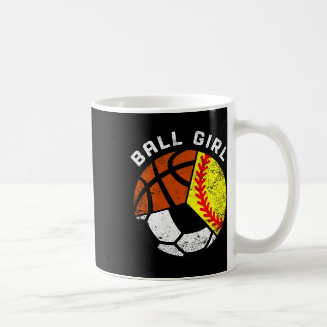 Mug Joueuse de balle Fun softball de football de baske (Droite)
