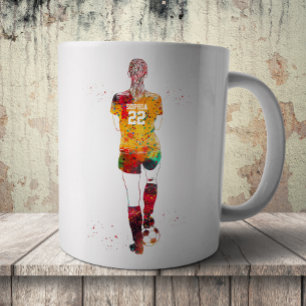 Mug Joueuse de football 