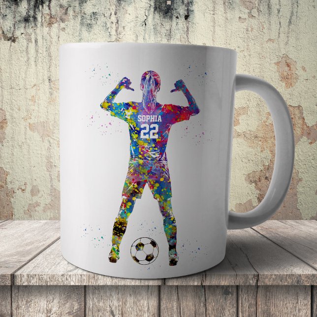 Mug Joueuse de football (Créateur téléchargé)