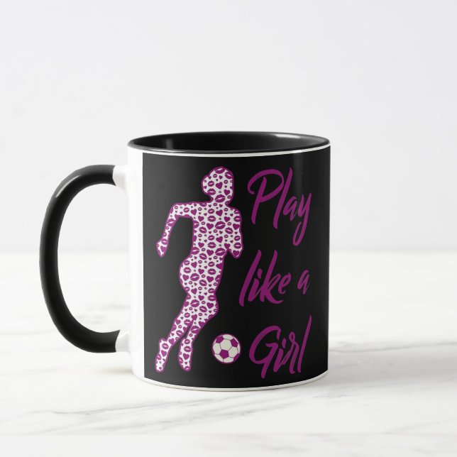 Mug Joueuse de football féminin  (Gauche)