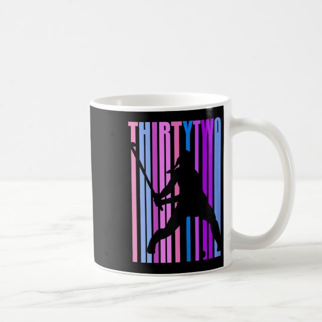 Mug Joueuse de hockey sur gazon pour 32e anniversaire  (Droite)
