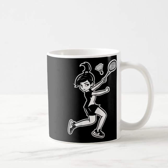 Mug Joueuse de la navette de badminton (Droite)