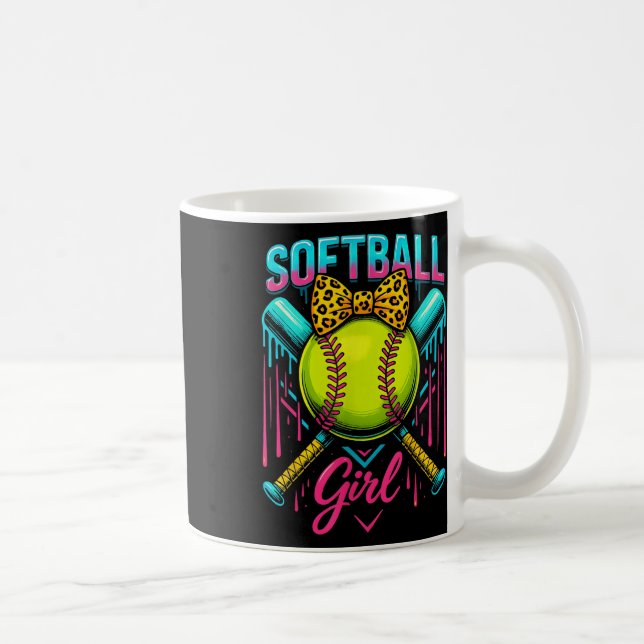 Mug Joueuse de softball fille crème glacée Softball Dr (Droite)