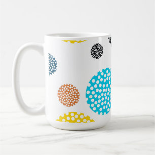 Mug Joueuse, tendance, cool, amusante, cercles pointil