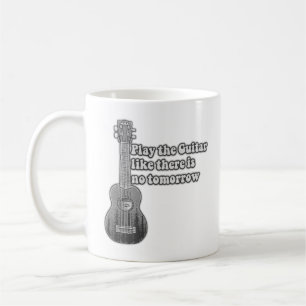 Mug Jouez à la guitare comme il n'y a pas de demain