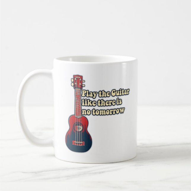 Mug Jouez à la guitare comme il n'y a pas de demain. r (Gauche)