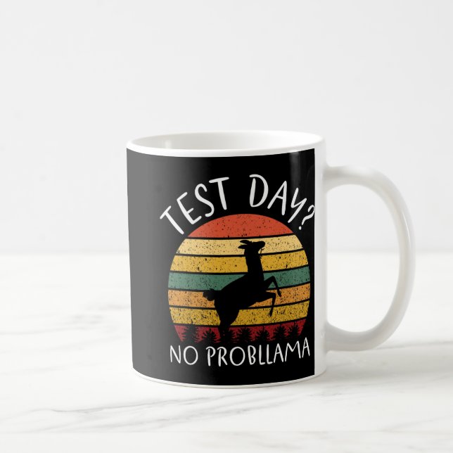 Mug Jour Aucun problème Test d'État Enseignant Garçon  (Droite)