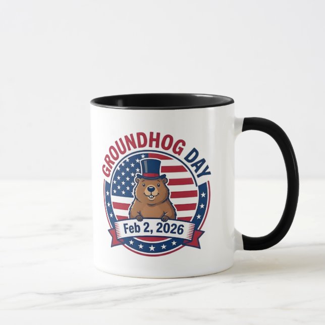 Mug Jour de la marmotte (Droite)