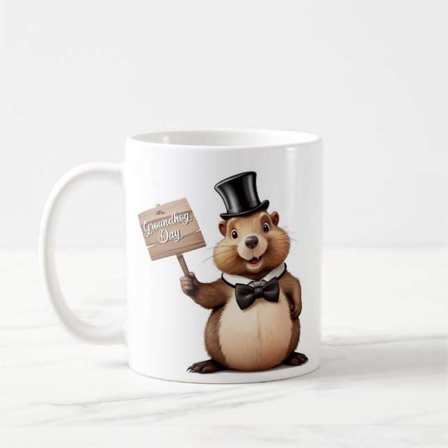Mug Jour de la marmotte (Gauche)
