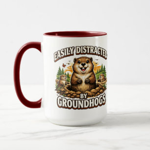 Mug Jour de la marmotte cool Marmotte Février drôle