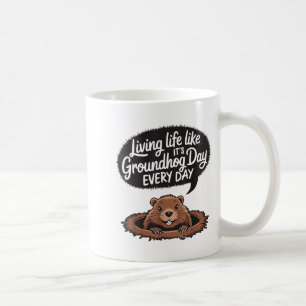 Mug Jour de la marmotte heureux animal de la marmotte