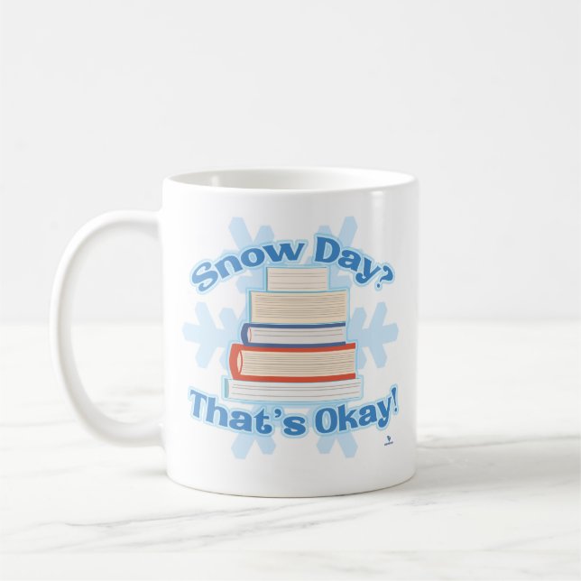 Mug Jour de la neige OK Cosy Lecture vie (Gauche)