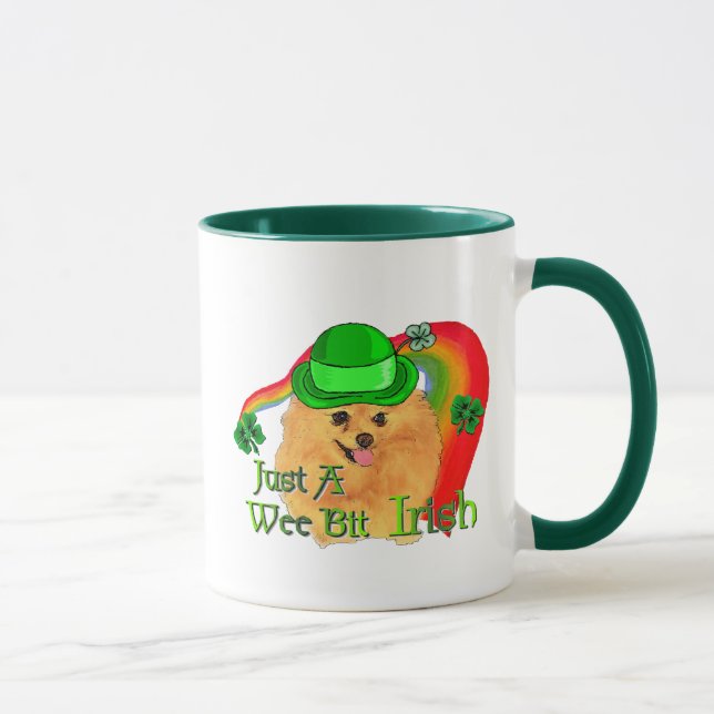 Mug Jour de la Saint Patrick de Poméranie (Droite)