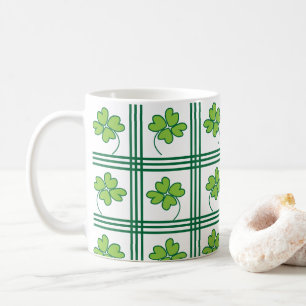 Mug Jour de la Saint Patrick quatre feuilles Lucky Clo