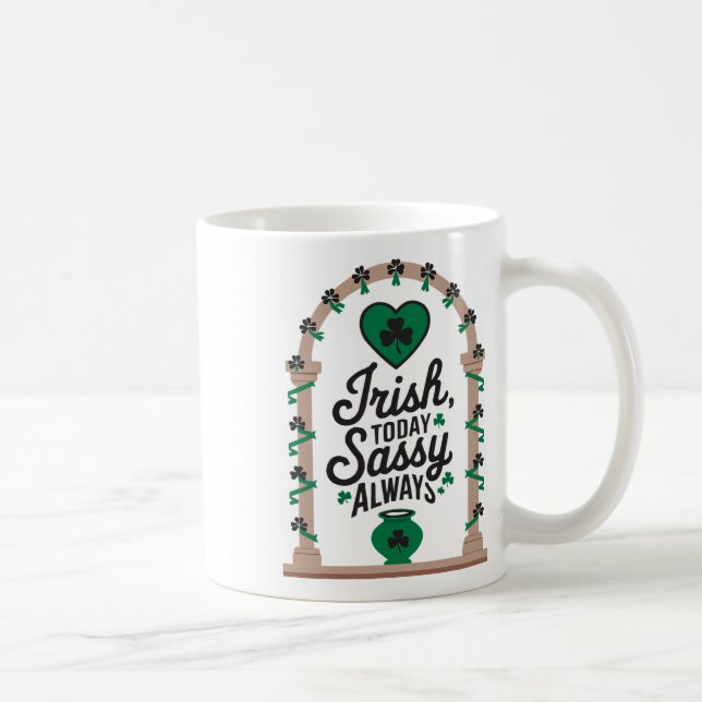 Mug Jour de la Saint-Patrick Shamrock Irlandais Shenan (Droite)