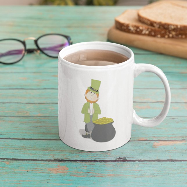 Mug Jour de la Saint-Patrick Simple Lutins Mignons  (Créateur téléchargé)