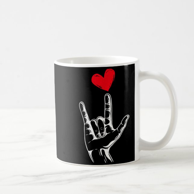 Mug Jour de la Saint-Valentin mignon_ Je t'aime Langag (Droite)
