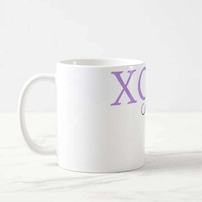 Mug Jour de la Saint Valentin Xoxo ajouter nom pastel  (Gauche)