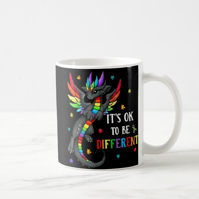 Mug Jour de la sensibilisation sur l'autisme Dragon Do (Droite)