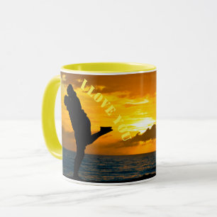 Mug Jour de l'amour heureux personnalisé nouveau
