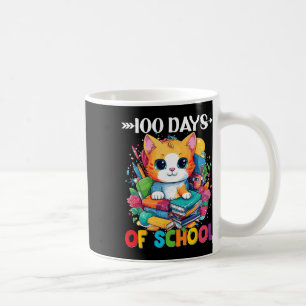 Mug Jour De L'École Cute Chat Kitty Cadeaux 100 Jours