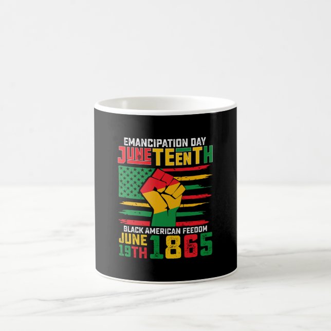 Mug Jour de l'émancipation de Juneteenth Liberté des N (Centre)