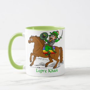 Mug Jour de Lepre Khan St Patrick drôle