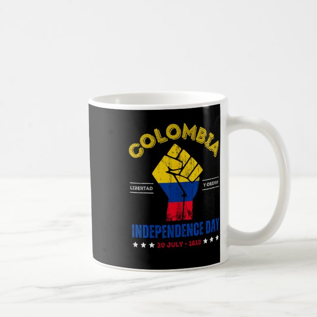 Mug Jour de l'indépendance 1810 République de Colombie (Droite)